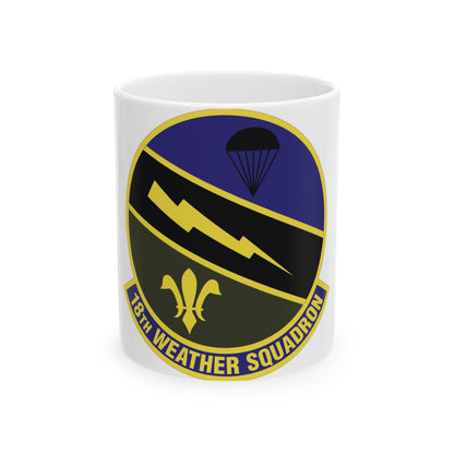 18 Weather Squadron ACC (U.S. Air Force) White Coffee Mug-11oz-The Sticker Space
