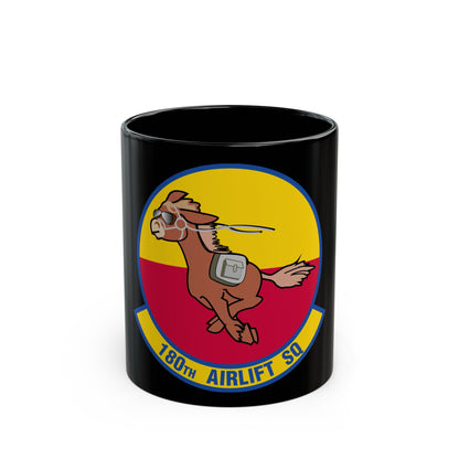 180 Airlift Squadron (U.S. Air Force) Black Coffee Mug-11oz-The Sticker Space