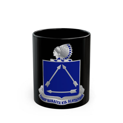 180 Cavalry Regiment (U.S. Army) Black Coffee Mug-11oz-The Sticker Space