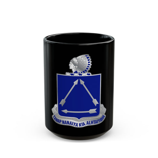 180 Cavalry Regiment (U.S. Army) Black Coffee Mug-15oz-The Sticker Space