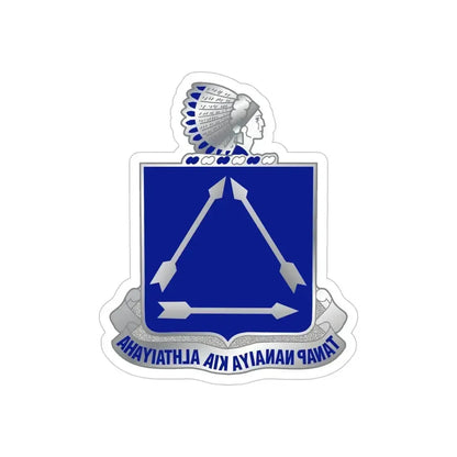 180 Cavalry Regiment (U.S. Army) REVERSE PRINT Transparent Die-Cut STICKER 6 Inch Die-Cut Transparent - The Sticker Space