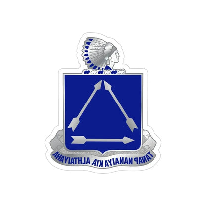 180 Cavalry Regiment (U.S. Army) REVERSE PRINT Transparent Die-Cut STICKER - The Sticker Space