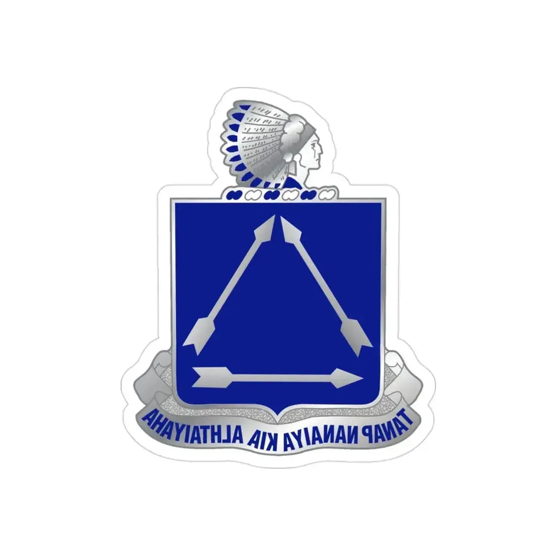 180 Cavalry Regiment (U.S. Army) REVERSE PRINT Transparent Die-Cut STICKER - The Sticker Space