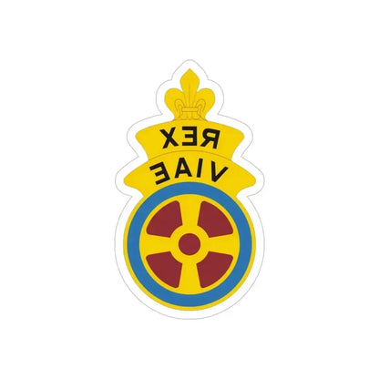 180 Transportation Battalion (U.S. Army) REVERSE PRINT Transparent Die-Cut STICKER 6 Inch Die-Cut Transparent - The Sticker Space