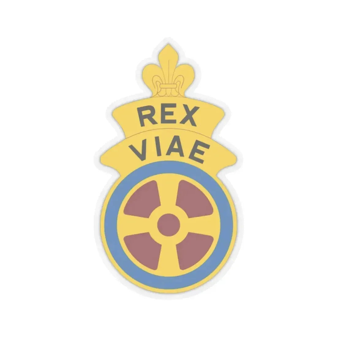 180 Transportation Battalion (U.S. Army) STICKER Vinyl Kiss-Cut Decal 3 Inch Transparent - The Sticker Space