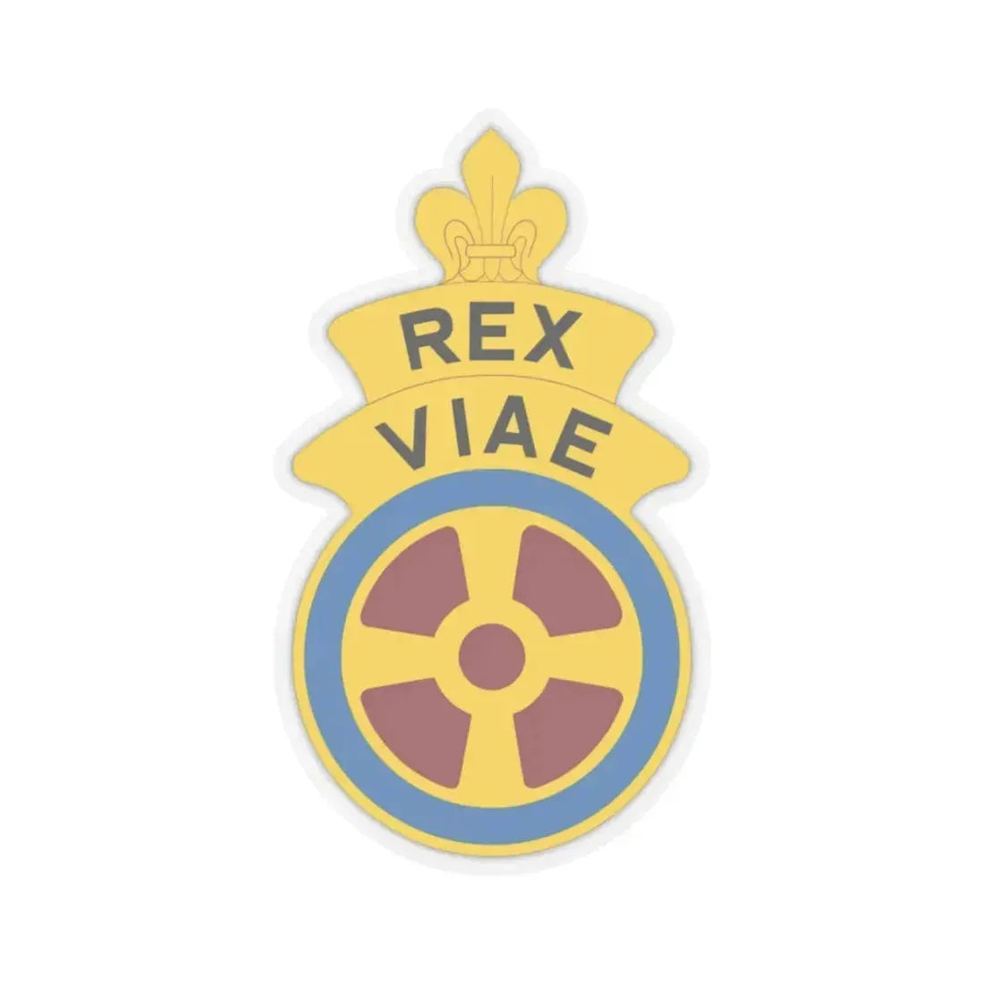 180 Transportation Battalion (U.S. Army) STICKER Vinyl Kiss-Cut Decal 6 Inch Transparent - The Sticker Space