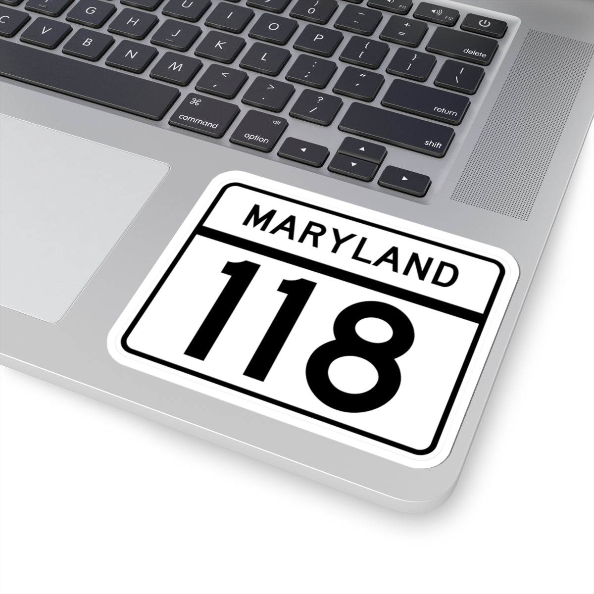 MD Route 118 (Maryland) (Road Sign) STICKER Vinyl Kiss-Cut Decal
