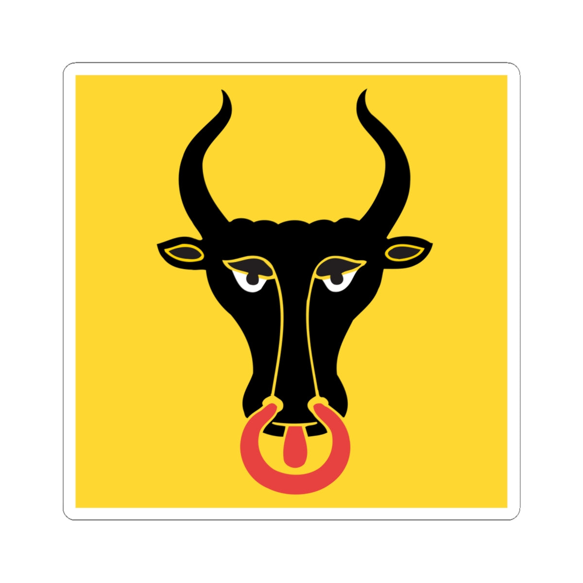 Flag of Canton of Uri alt (Switzerland) STICKER Vinyl Kiss-Cut Decal