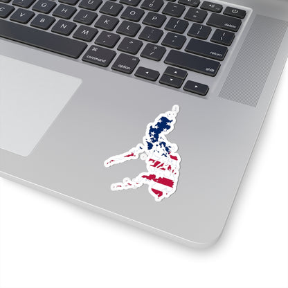 Flag map of the Philippines 1912-1946 (Philippines) STICKER Vinyl Kiss-Cut Decal