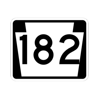 PA-182 (Pennsylvania) (Road Sign) STICKER Vinyl Kiss-Cut Decal