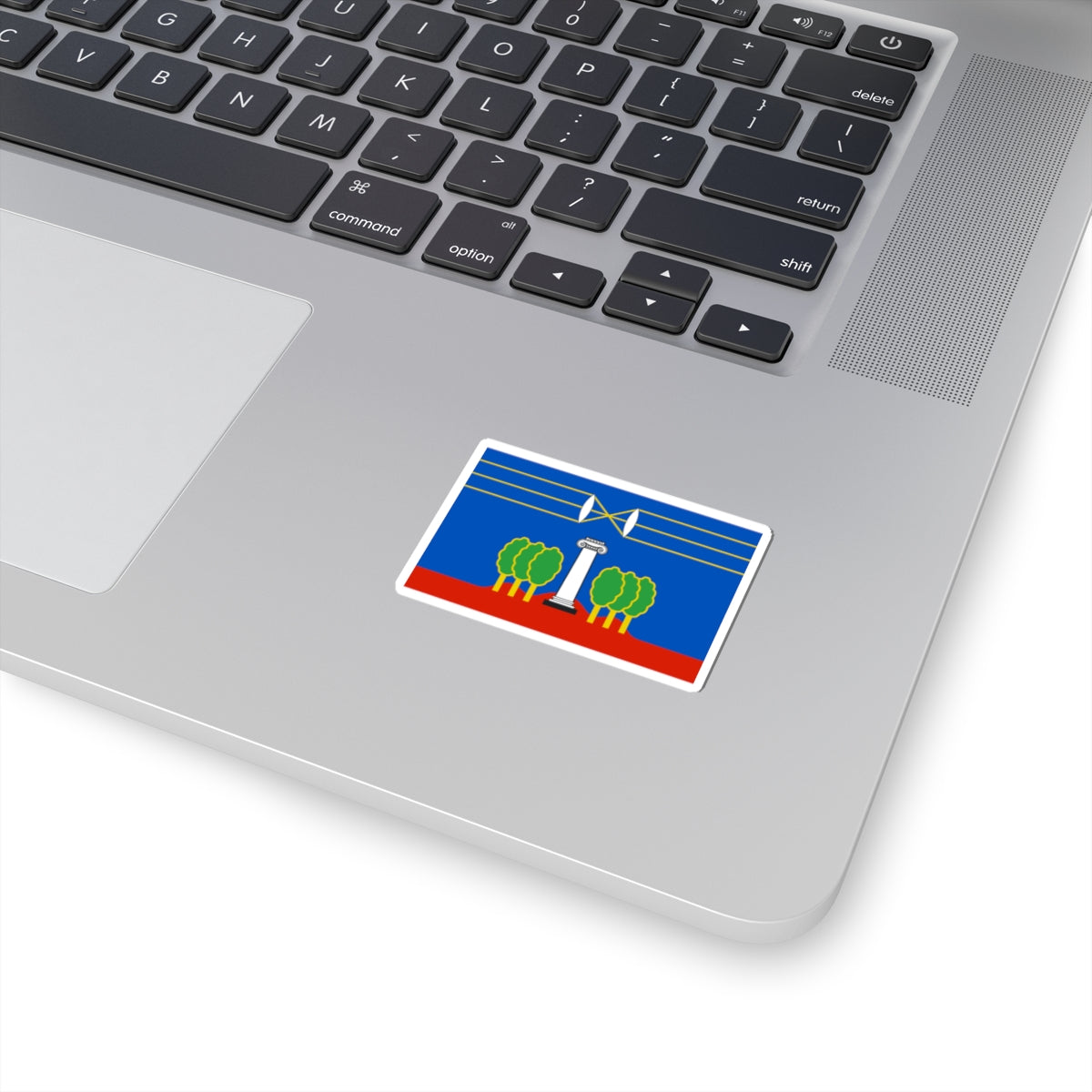 Flag of Krasnogorsky rayon Moscow oblast (Russia) STICKER Vinyl Kiss-Cut Decal