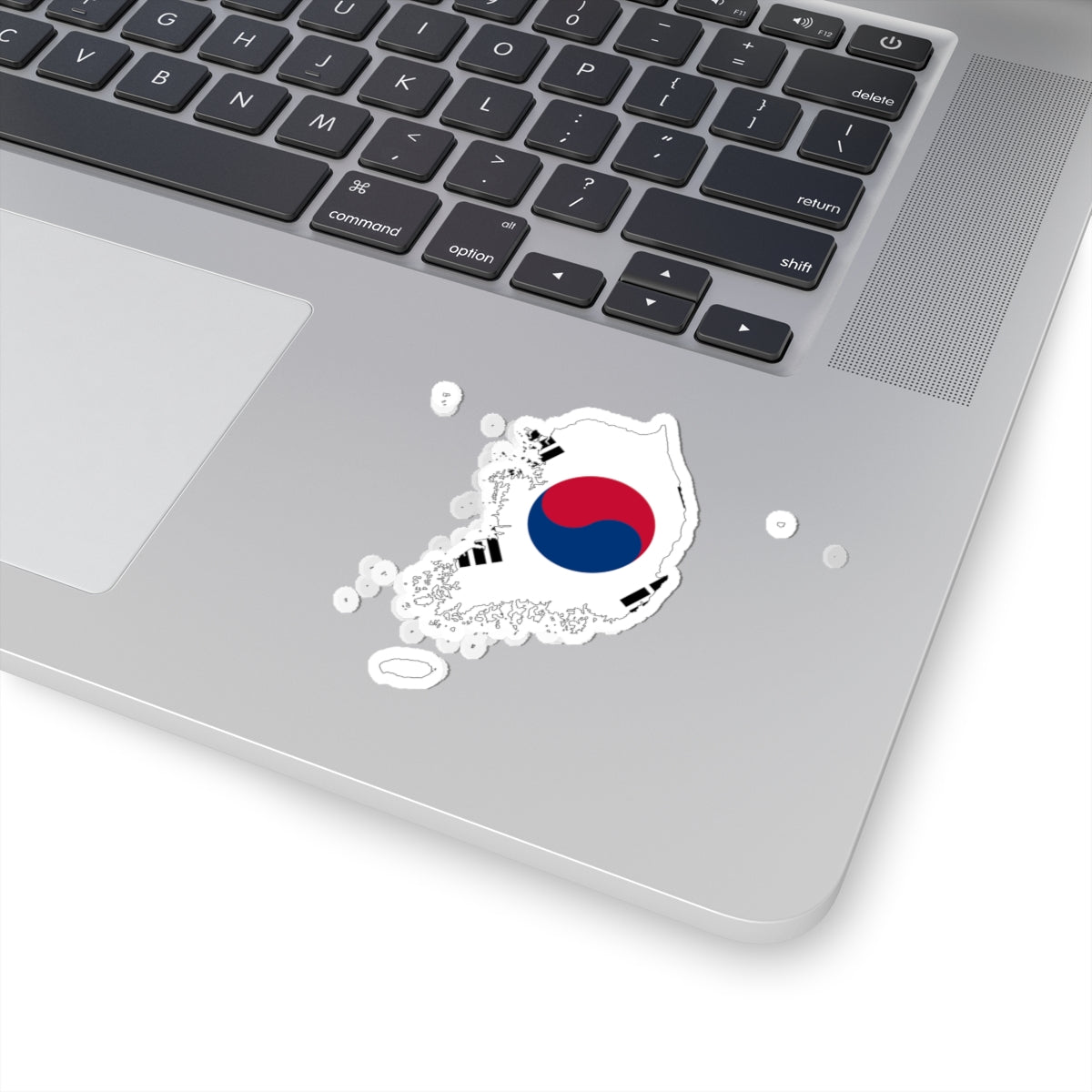 Flag-map of South Korea de-facto (Korea) STICKER Vinyl Kiss-Cut Decal