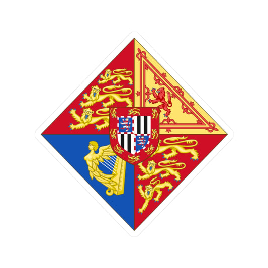 Arms of Princess Victoria Eugenie of Battenberg 1906 (United Kingdom) (Coat of Arms) STICKER Vinyl Kiss-Cut Decal