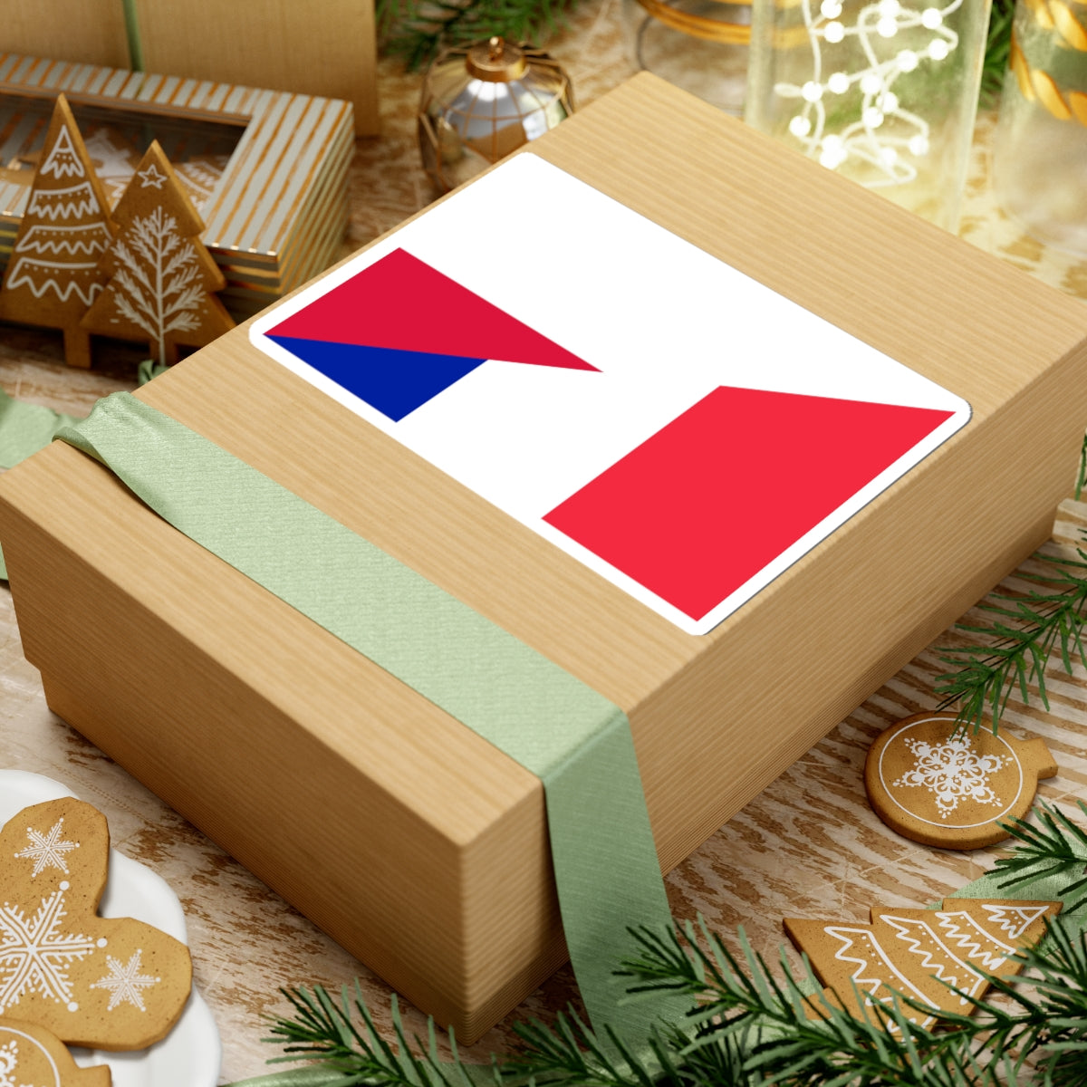 Flag of Poland and France (France) STICKER Vinyl Kiss-Cut Decal
