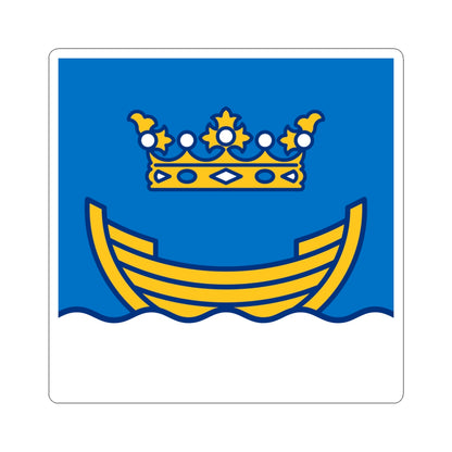 Flag of Helsinki (Finland) STICKER Vinyl Kiss-Cut Decal