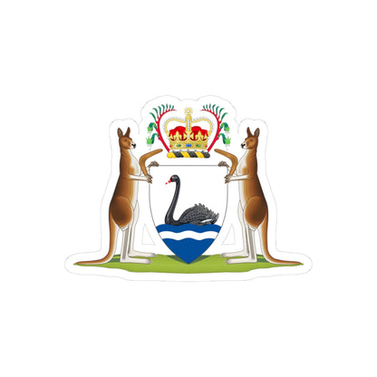 Coat of arms of Western Australia - STICKER Vinyl Kiss-Cut Decal