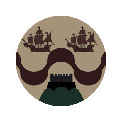 Badge of Bombay Presidency (India) (Coat of Arms) STICKER Vinyl Kiss-Cut Decal