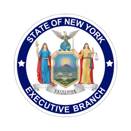 Seal of the Executive Branch of New York - STICKER Vinyl Kiss-Cut Decal