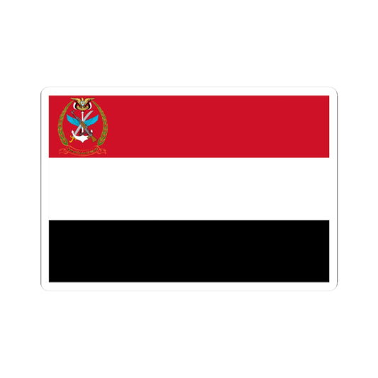 Flag of the Yemen Armed Forces (Yemen) STICKER Vinyl Kiss-Cut Decal