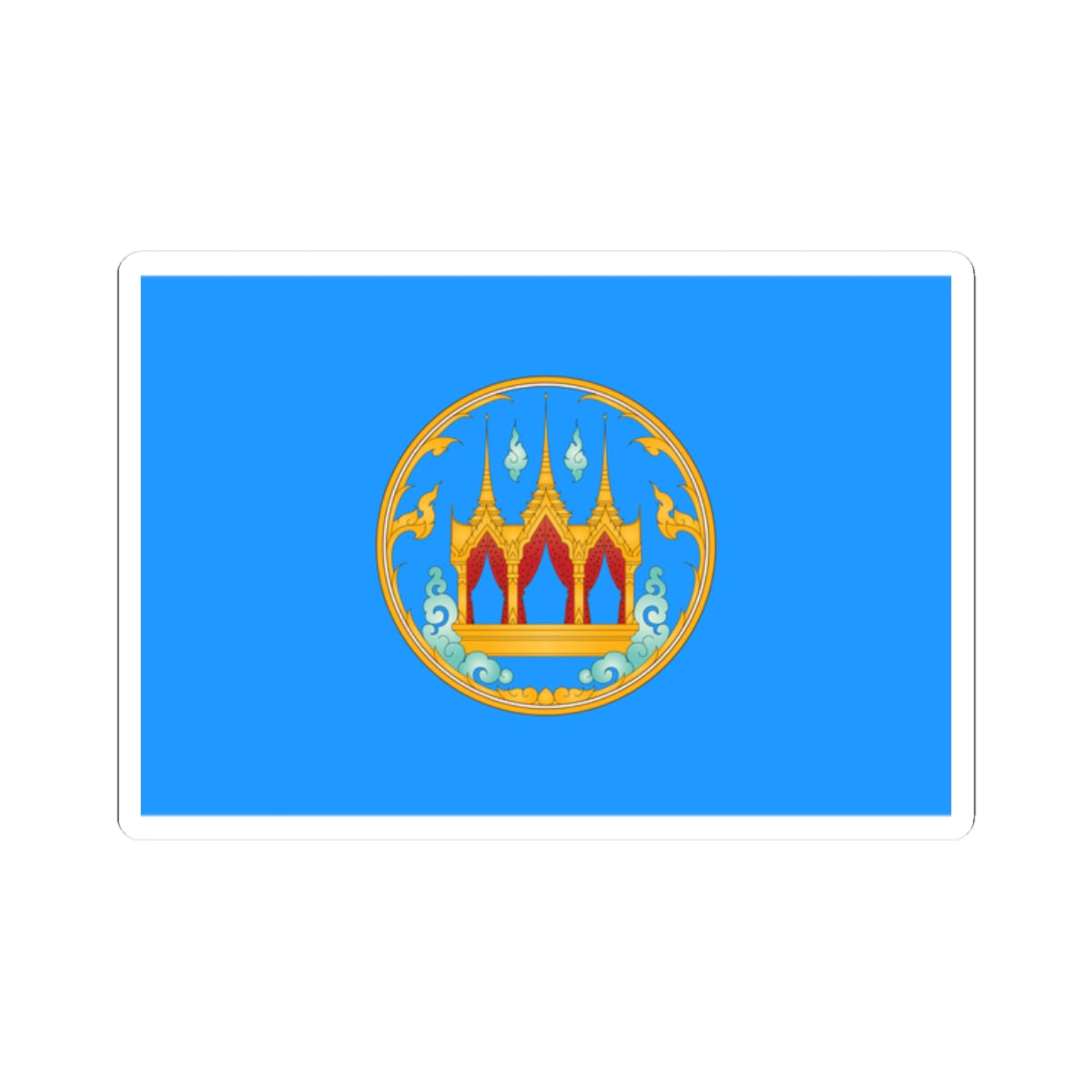 Flag of Nakhon Sawan province (Thailand) STICKER Vinyl Kiss-Cut Decal