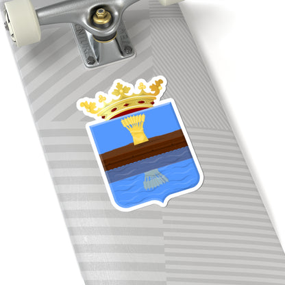 Barradeel wapen (Netherlands) (Coat of Arms) STICKER Vinyl Kiss-Cut Decal