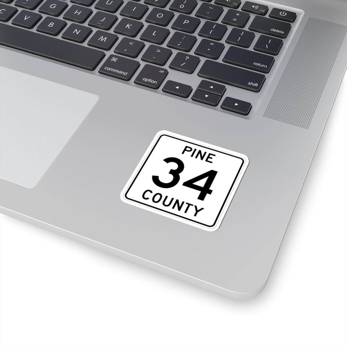 Pine County Route 34 MN (Minnesota) (Road Sign) STICKER Vinyl Kiss-Cut Decal