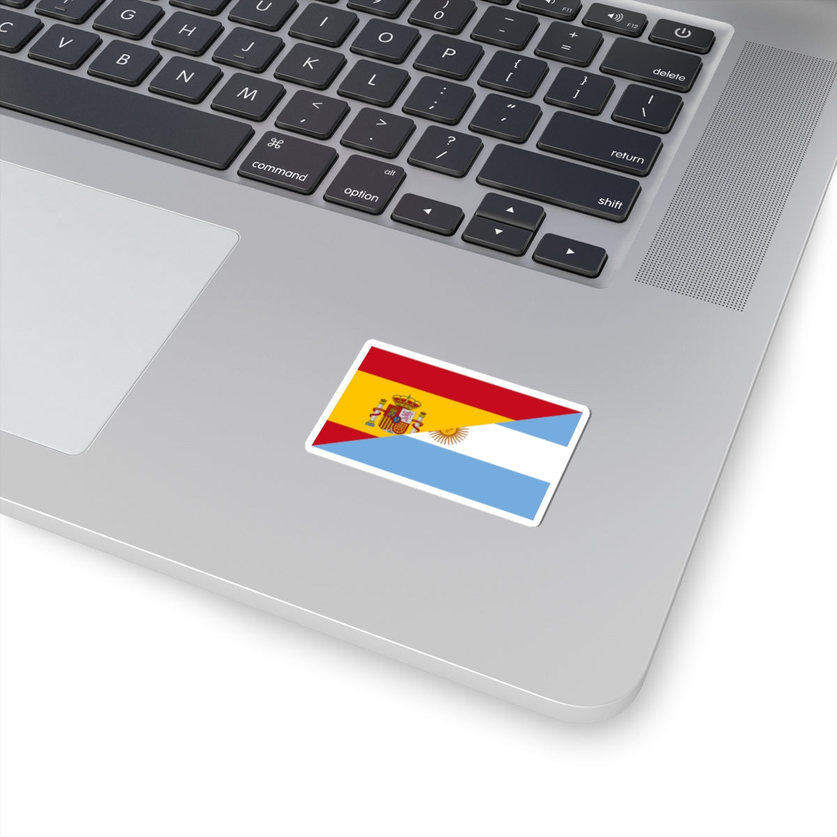 Flag of Argentina and Spain (Spain) STICKER Vinyl Kiss-Cut Decal