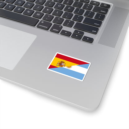 Flag of Argentina and Spain (Spain) STICKER Vinyl Kiss-Cut Decal