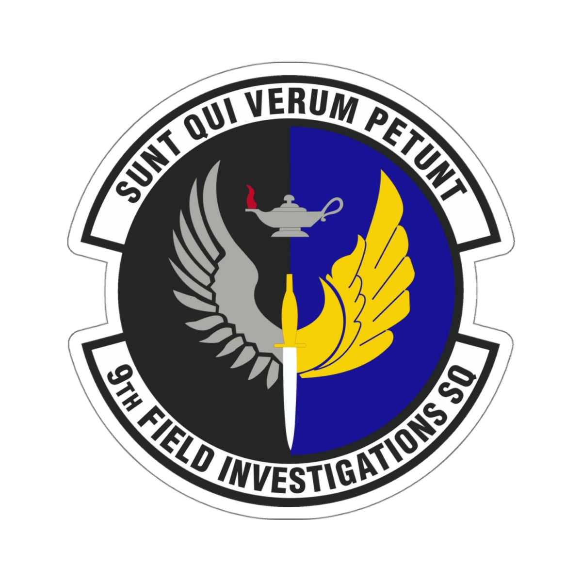 9th Field Investigations Squadron (U.S. Air Force) STICKER Vinyl Kiss-Cut Decal