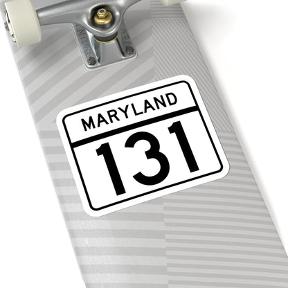 MD Route 131 (Maryland) (Road Sign) STICKER Vinyl Kiss-Cut Decal