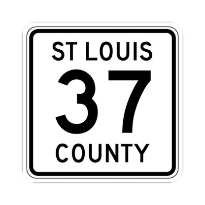 St Louis County Route 37 MN (Minnesota) (Road Sign) STICKER Vinyl Kiss-Cut Decal