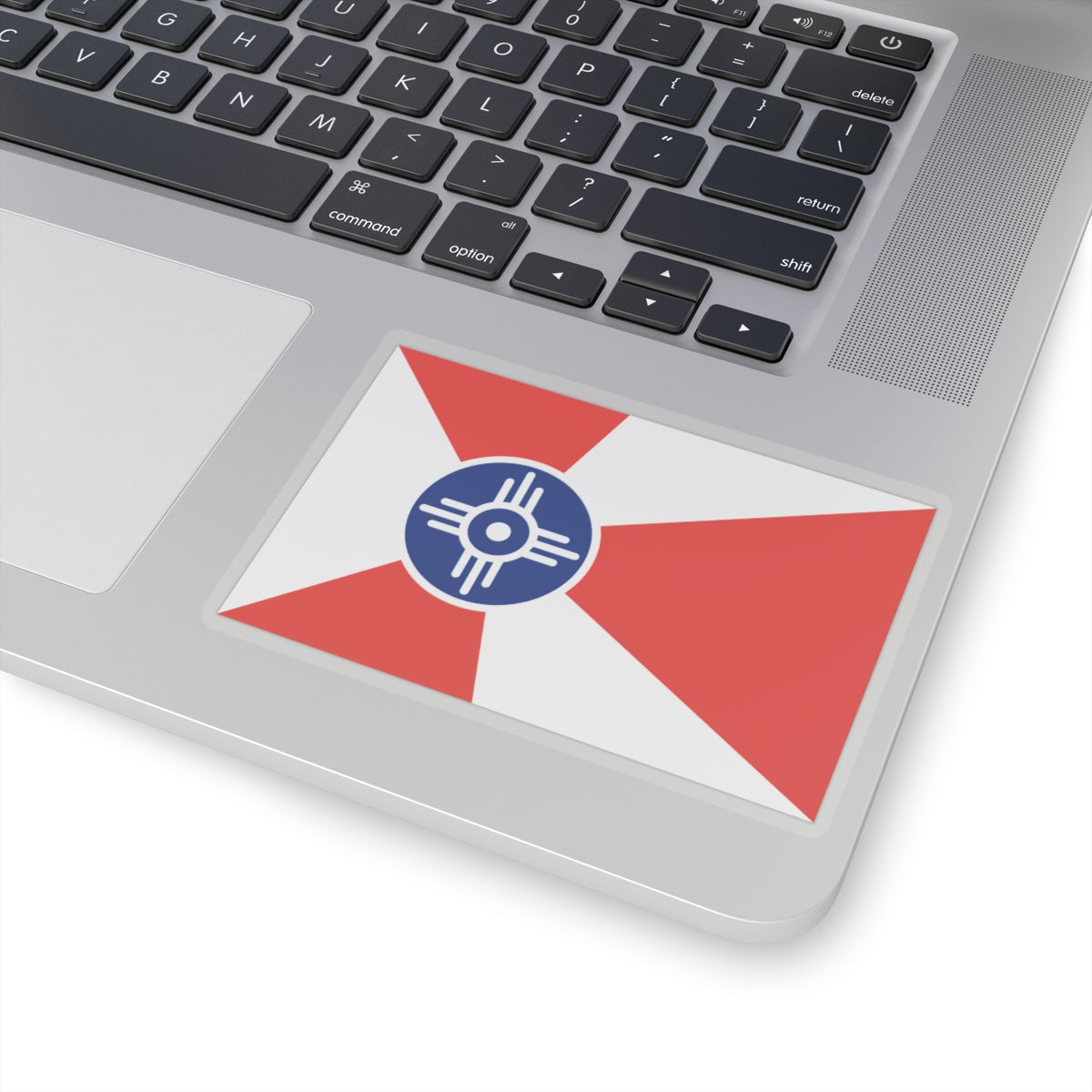 Flag of Wichita, Kansas - STICKER Vinyl Kiss-Cut Decal