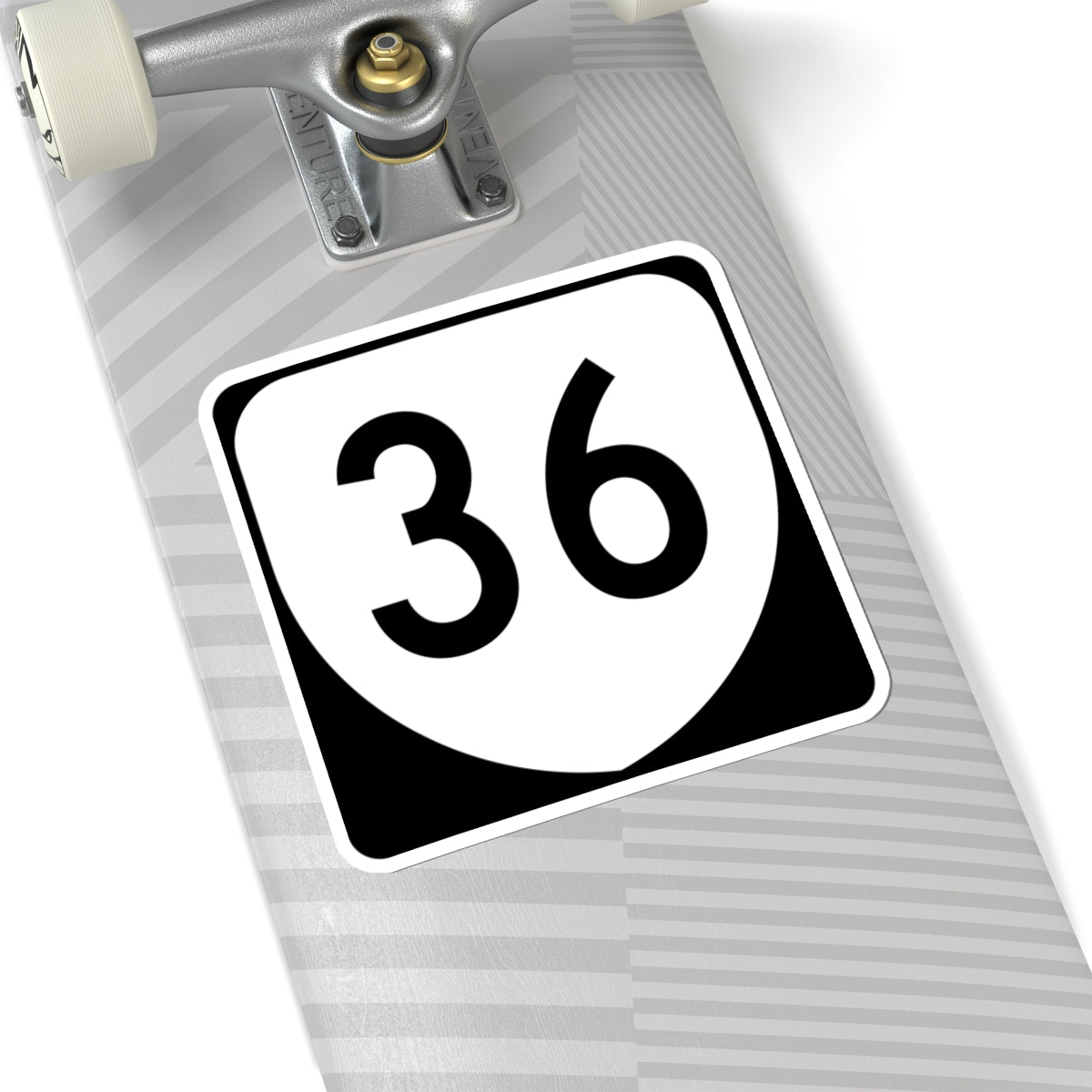 Virginia 36 (Virginia) (Road Sign) STICKER Vinyl Kiss-Cut Decal