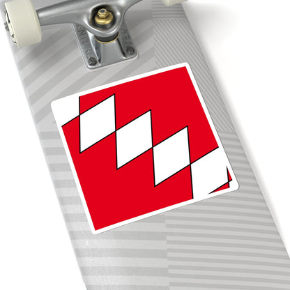 CHE Biel-Benken Flag (Switzerland) STICKER Vinyl Kiss-Cut Decal