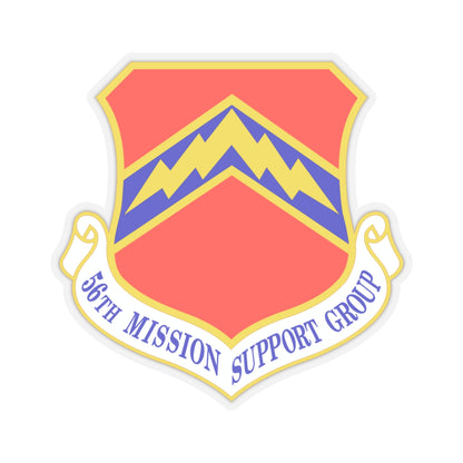 56th Mission Support Group (U.S. Air Force) STICKER Vinyl Kiss-Cut Decal-4" × 4"-Transparent-The Sticker Space