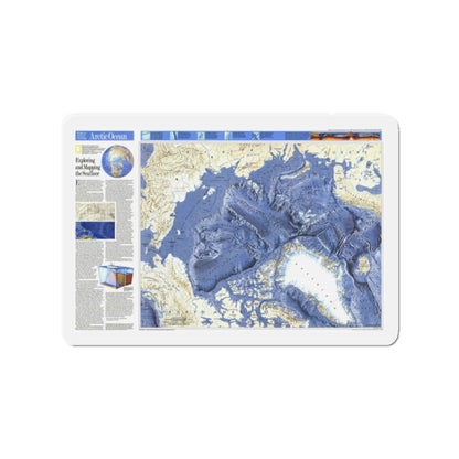 Arctic Ocean (1990) (Map) Refrigerator Magnet-2" x 2"-Die-Cut-1 pc-The Sticker Space