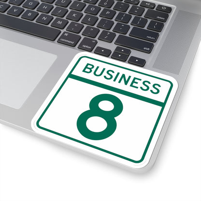MD Route 8 Business (Maryland) (Road Sign) STICKER Vinyl Kiss-Cut Decal