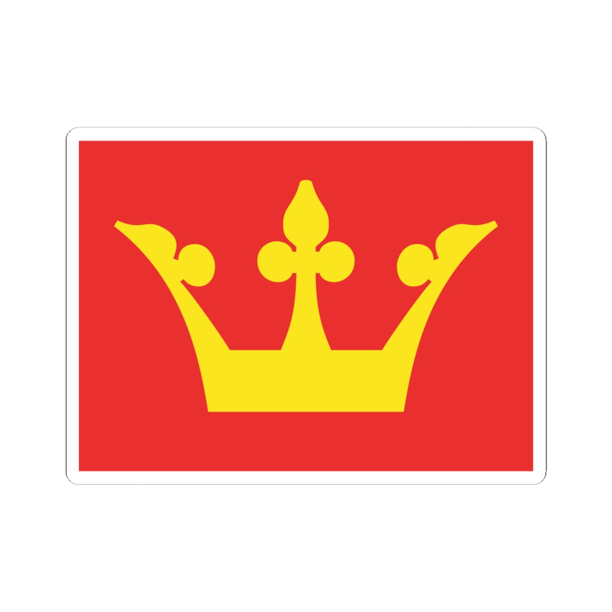 Flag of Vestfold (Norway) STICKER Vinyl Kiss-Cut Decal