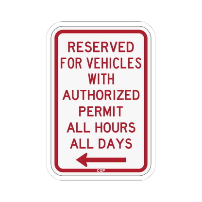 PBOT Road sign P4457L (Oregon) (Road Sign) STICKER Vinyl Kiss-Cut Decal