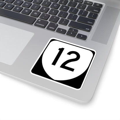 Virginia 12 (Virginia) (Road Sign) STICKER Vinyl Kiss-Cut Decal