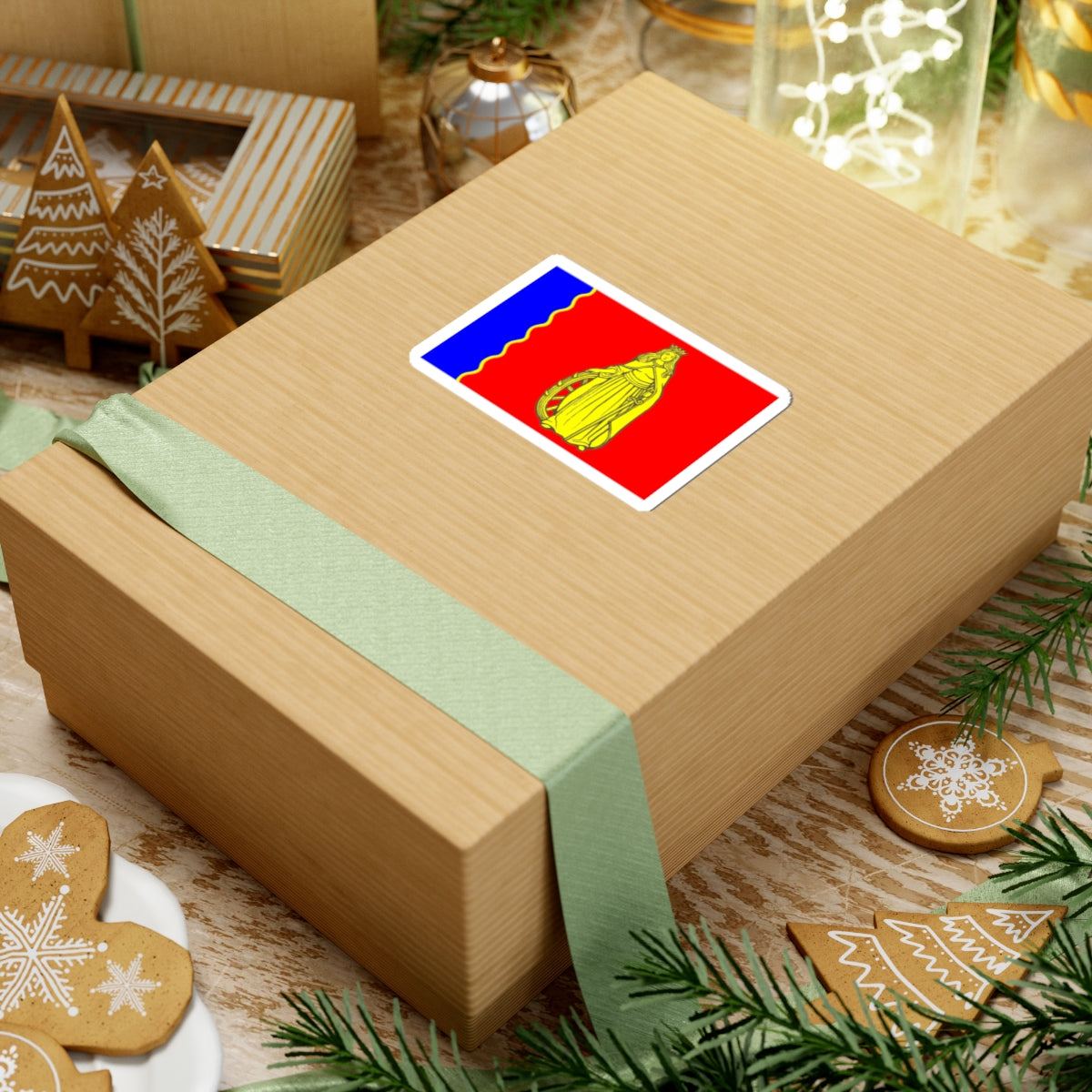 Flag Murino Leningrad oblast (Russia) STICKER Vinyl Kiss-Cut Decal