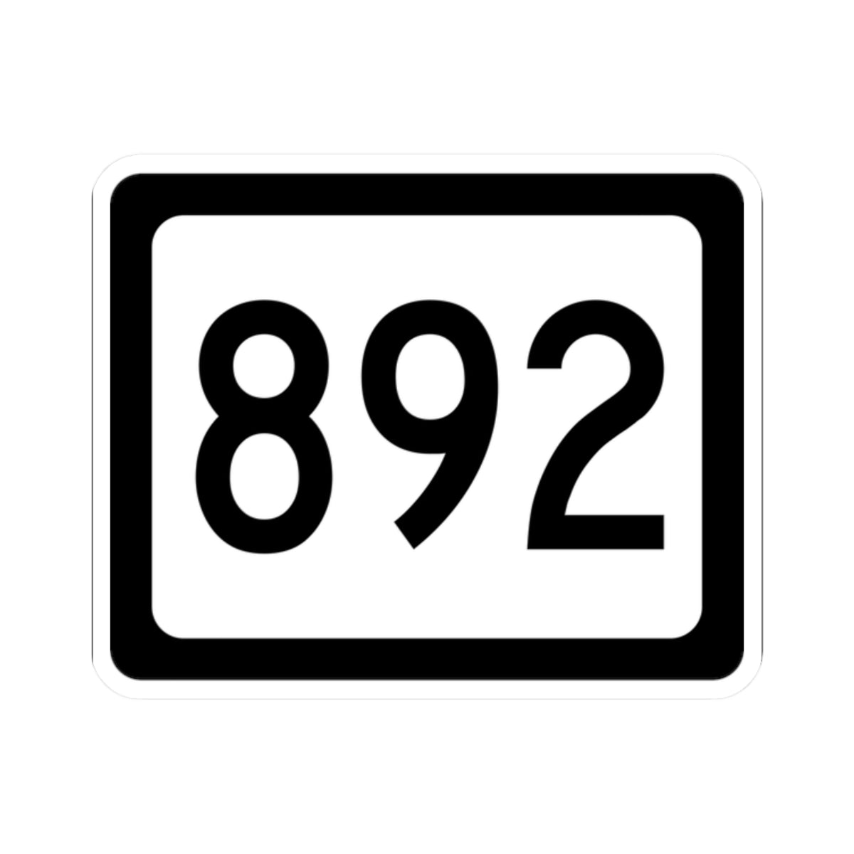 WV-892 (Virginia) (Road Sign) STICKER Vinyl Kiss-Cut Decal