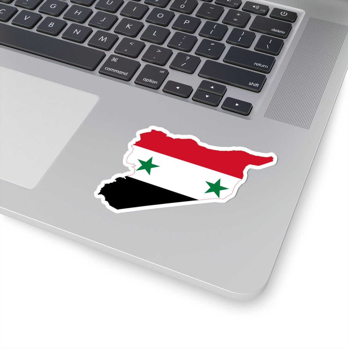 Flag-map of Syria Irredentist (Syria) STICKER Vinyl Kiss-Cut Decal