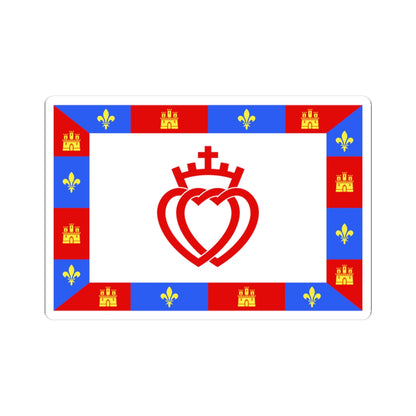 Traditional flag of Vendee (France) STICKER Vinyl Kiss-Cut Decal