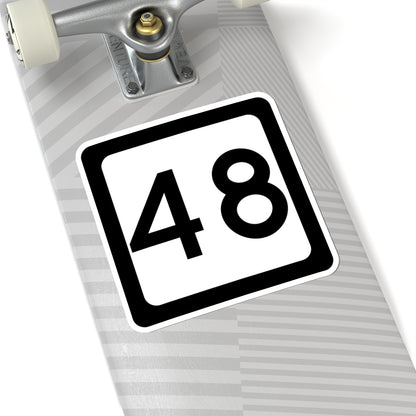 WV-48 (Virginia) (Road Sign) STICKER Vinyl Kiss-Cut Decal