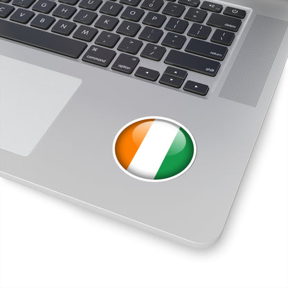 Flag orb Côte dIvoire STICKER Vinyl Kiss-Cut Decal