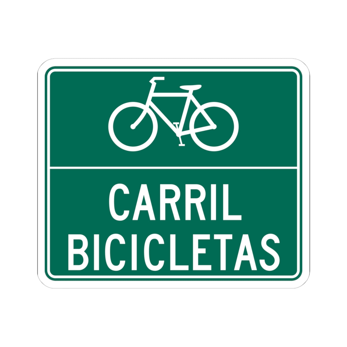 MUTCD-PR D11-1 (Puerto Rico) (Road Sign) STICKER Vinyl Kiss-Cut Decal