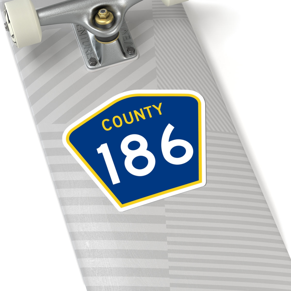 County 186 MN (Minnesota) (Road Sign) STICKER Vinyl Kiss-Cut Decal