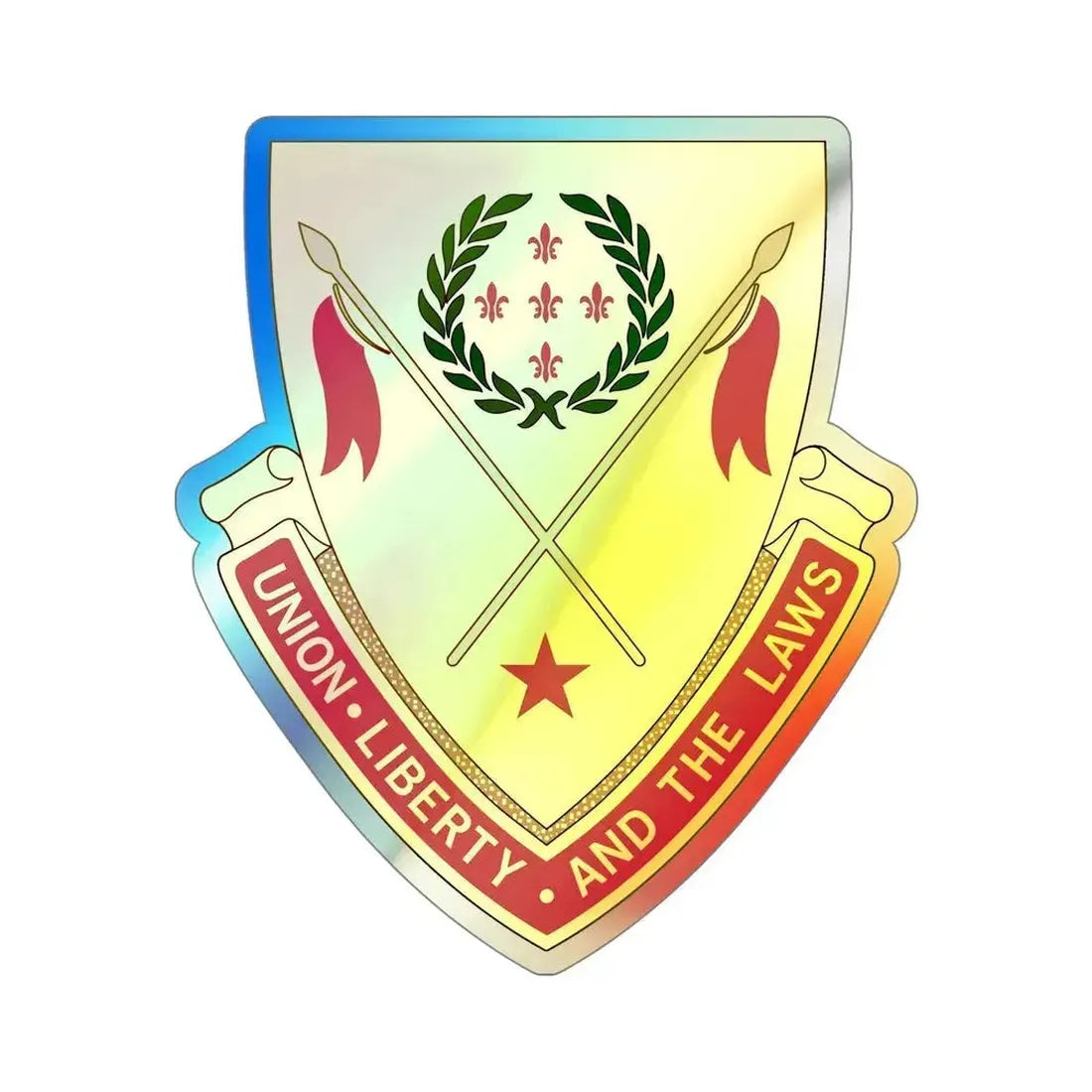 180th Field Artillery Battalion (U.S. Army) Holographic STICKER Die-Cut Vinyl Decal 5 Inch Holographic - The Sticker Space
