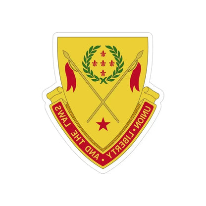 180th Field Artillery Battalion (U.S. Army) REVERSE PRINT Transparent Die-Cut STICKER - The Sticker Space